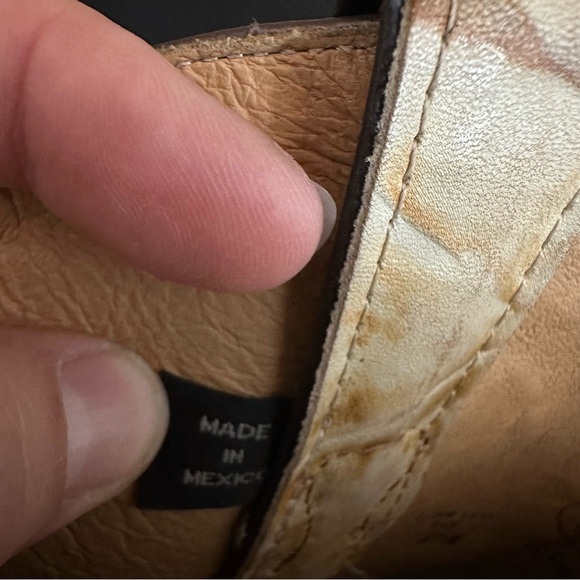 Nocona Desert Flower Camo Embroidered Pull-On Western Boots Men's Size 6.5B - Picture 13 of 13